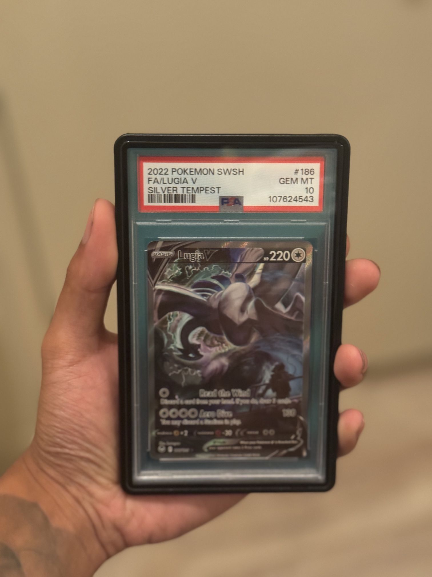 Lugia V (Alt Art) Silver Tempest PSA 10