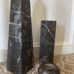 Marble Stone Decor Items Set Of-3