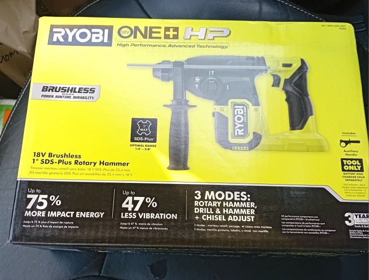 ONE+ HP 18V Brushless Cordless 1 in. SDS-Plus Rotary Hammer Drill