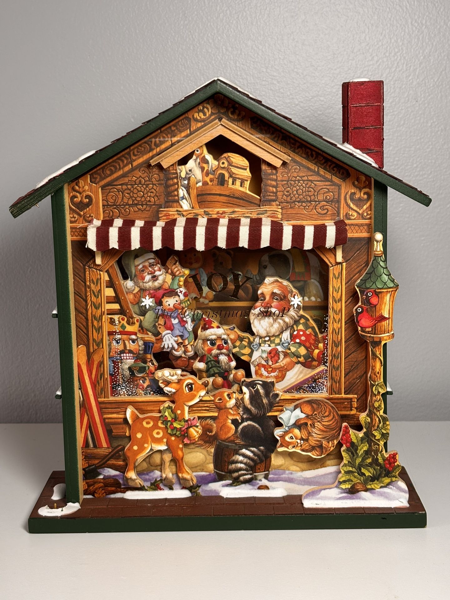 Vintage Christmas Joy-The Christmas Shop Musical Animated House🚂Read Full Description Below🎅