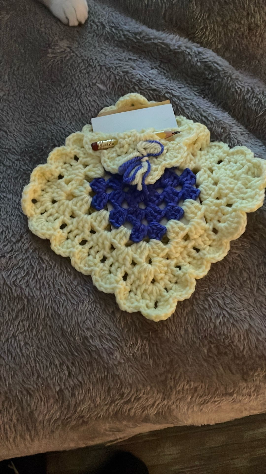 New Crochet Yarn Note Pad/Pencil Holders