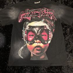 Hell star graphic tee shirt