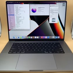Apple MacBook Pro 16" 2021 M1 Pro 16GB 512GB SSD macOS Monterey Cycle Count 2