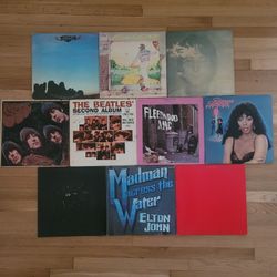 🔥 LOT Records Rare Records Collection The Beatles Elton John John Lennon Eagles Donna Summer Billy Joel Weezer Classic Rock Collector’s Music Vintage