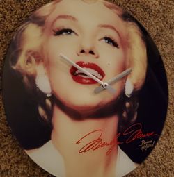 Marilyn Monroe Wall Clock Works