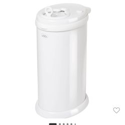 Ubbi Stainless Steel Diaper Pail - White