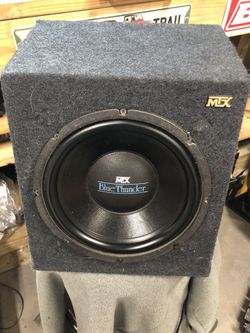 Mtx blue hot sale thunder subwoofer