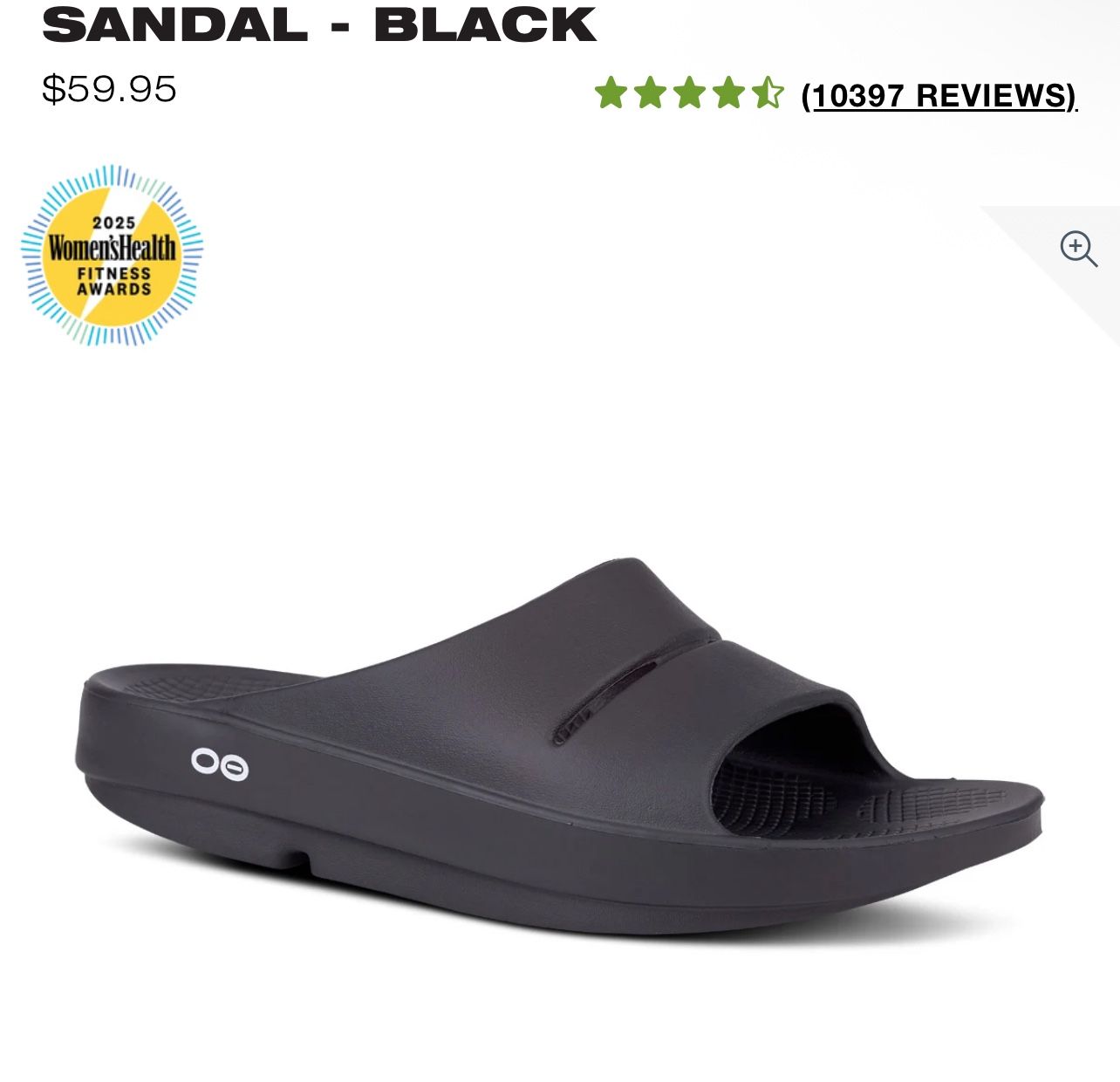OOFOS Recovery Slides Mens 10 Womens 11-12