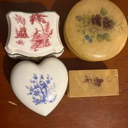 (2) Limoges, (2) Alabaster