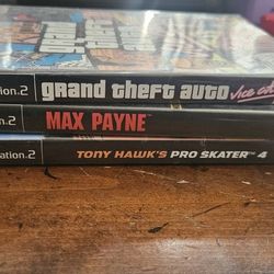 3 PS2 Game Lot With Manual. Great Conditon