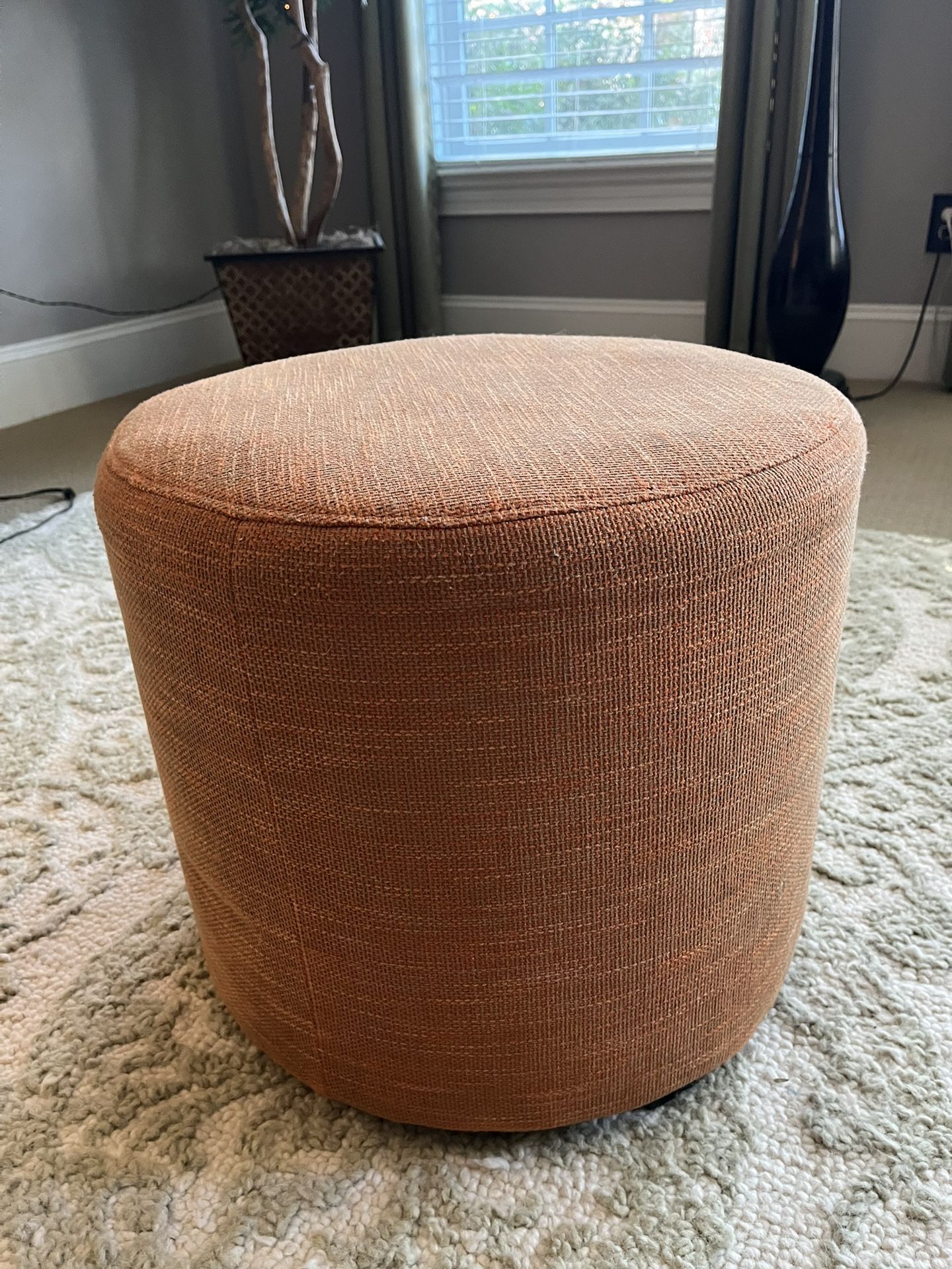 Orange Ottoman 