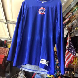 Nike Fitted Baseball Warmup Long Sleeve Shirt Size Adult L
