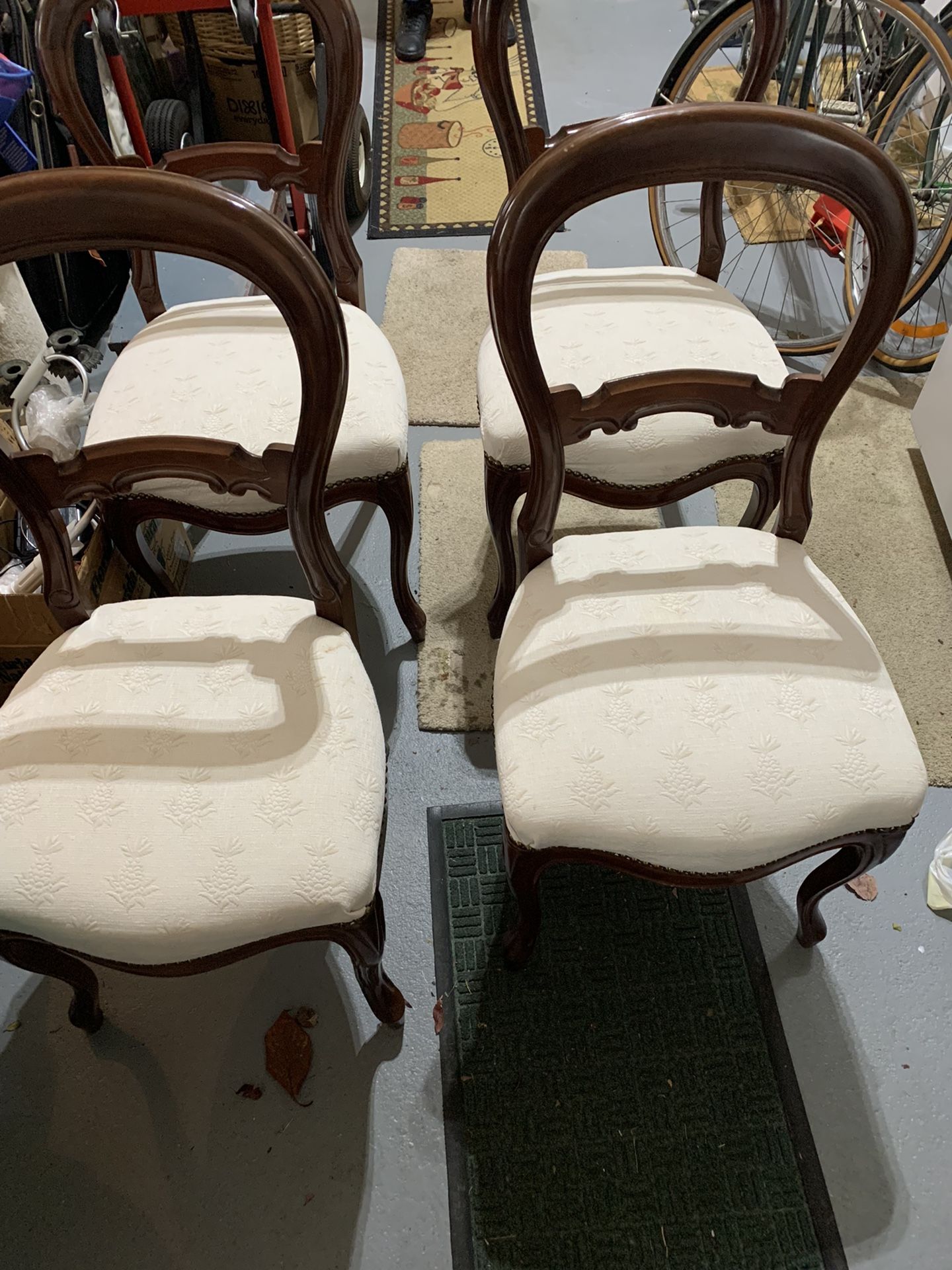 Antique Mahogany Chairs Set Of 8