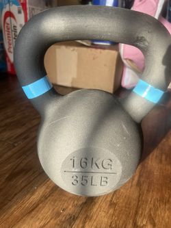 Yes4all Coated Powder 35 Lb Kettle Bells 