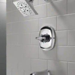 Delta Portwood Single-Handle 5-Spray Tub and Shower Faucet with H2Okinetic in Chrome (Valve Included