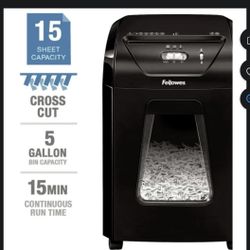 Paper Shredder-Fellowes Powershred 1500C 15-Sheet Cross-Cut 