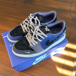 Men’s Nike  Air Jordan 1 Retro Low Voodoo Shoes Size 10.5