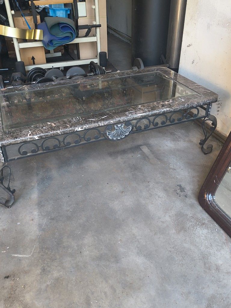 Antique Glass Table
