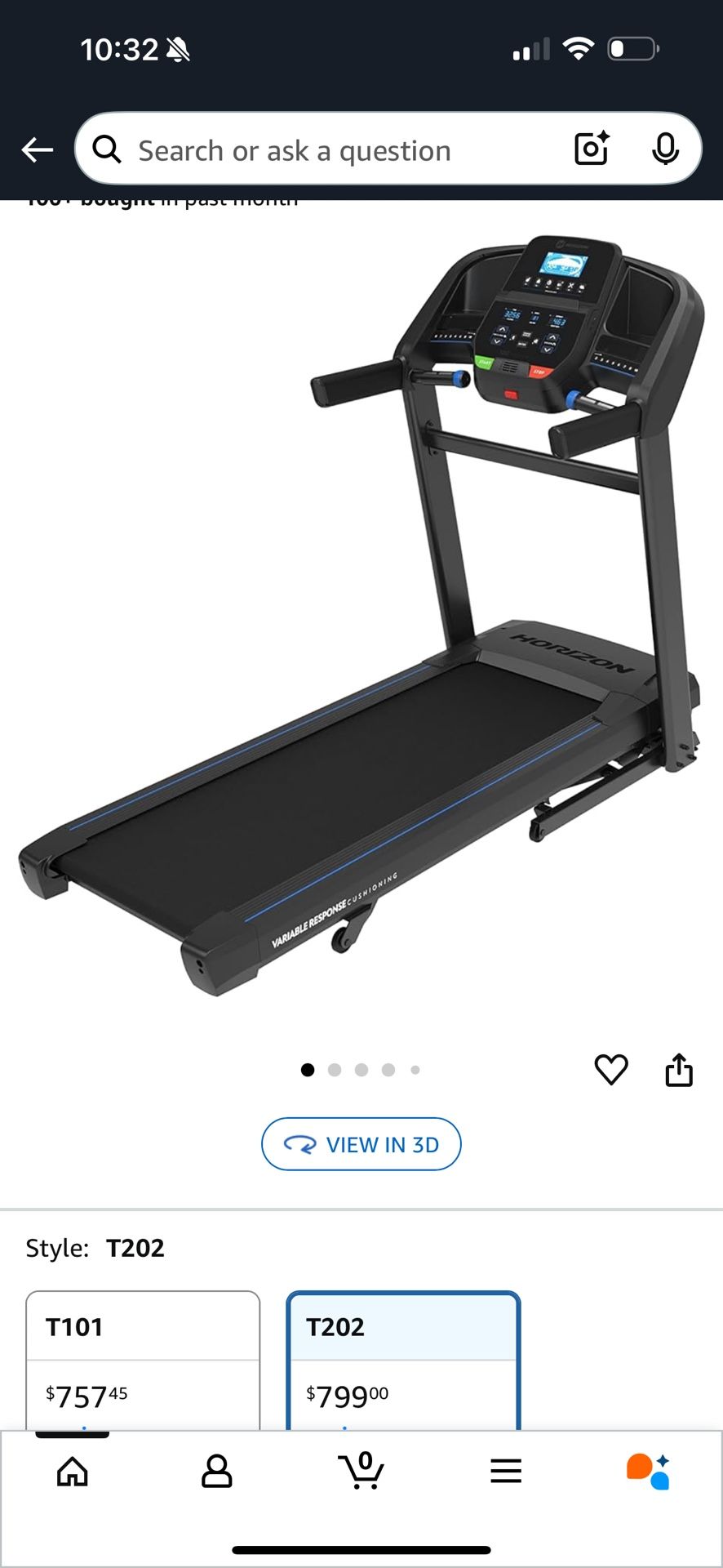 Horizon Treadmill
