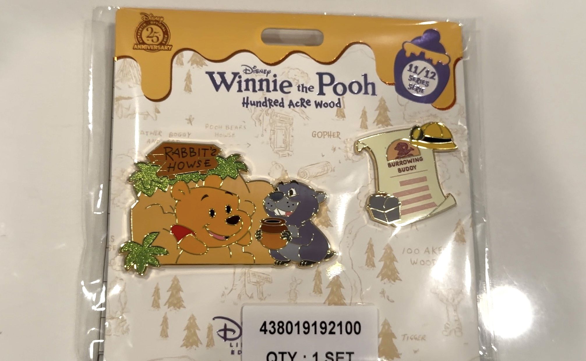 2025 Winnie the Pooh and Gopher Hundred Acre Wood Series Pin Set
