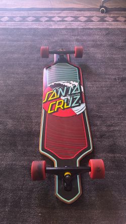 Santa Cruz Wave Dot Splice Drop Thru Cruiser Skateboard