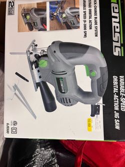 Variable speed orbital action jig saw