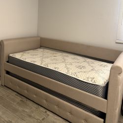 Bed Frame + Mattresses 