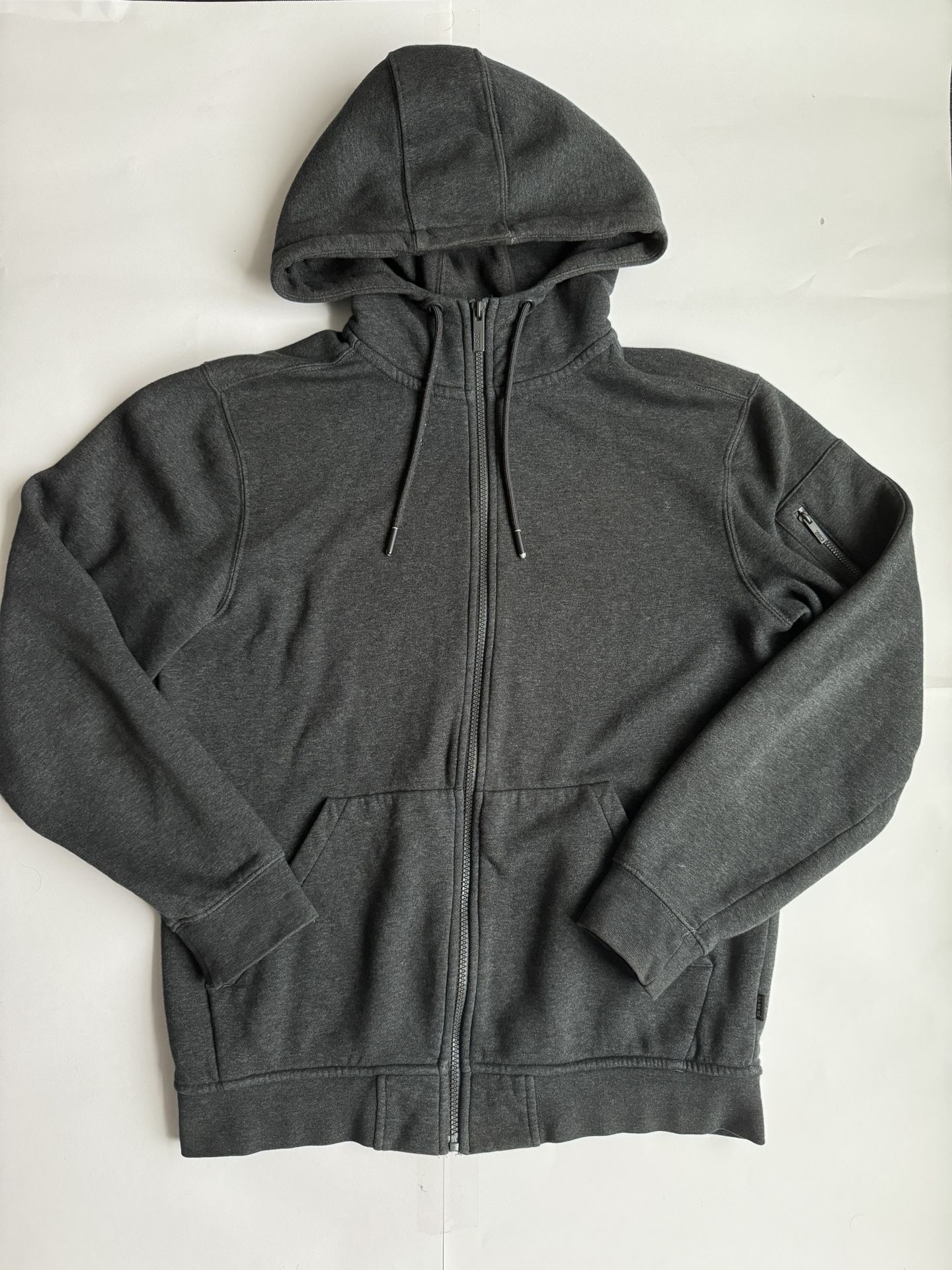 Mens Champion Sporting Goods Gray Thick Zip Up Hoodie Jacket Size Small