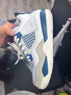 Military Blue Jordan Kids Shoes 13.5c