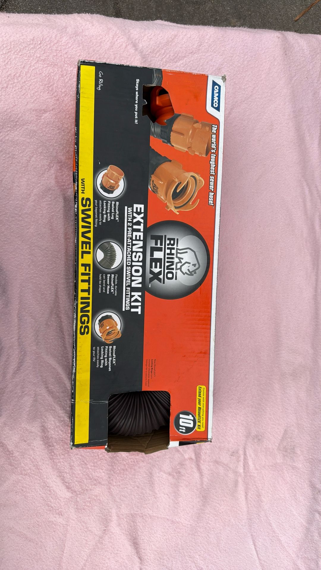 Camco RhinoFLEX 10’ RV Sewer Hose Extension