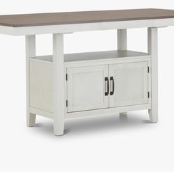 Brand new Huntsville Two-tone High Dining Table Pick up port orange  Dimensions: 80.00w x 36.25h x 42