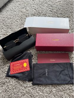 Cartier sunglasses gold frame for sale price negotiable