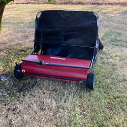 Craftsman Riding Mower Lawn Sweeper Leaf Grass Catcher
