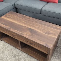 Walnut lift top coffee table & 2 Side Tables Complete Set