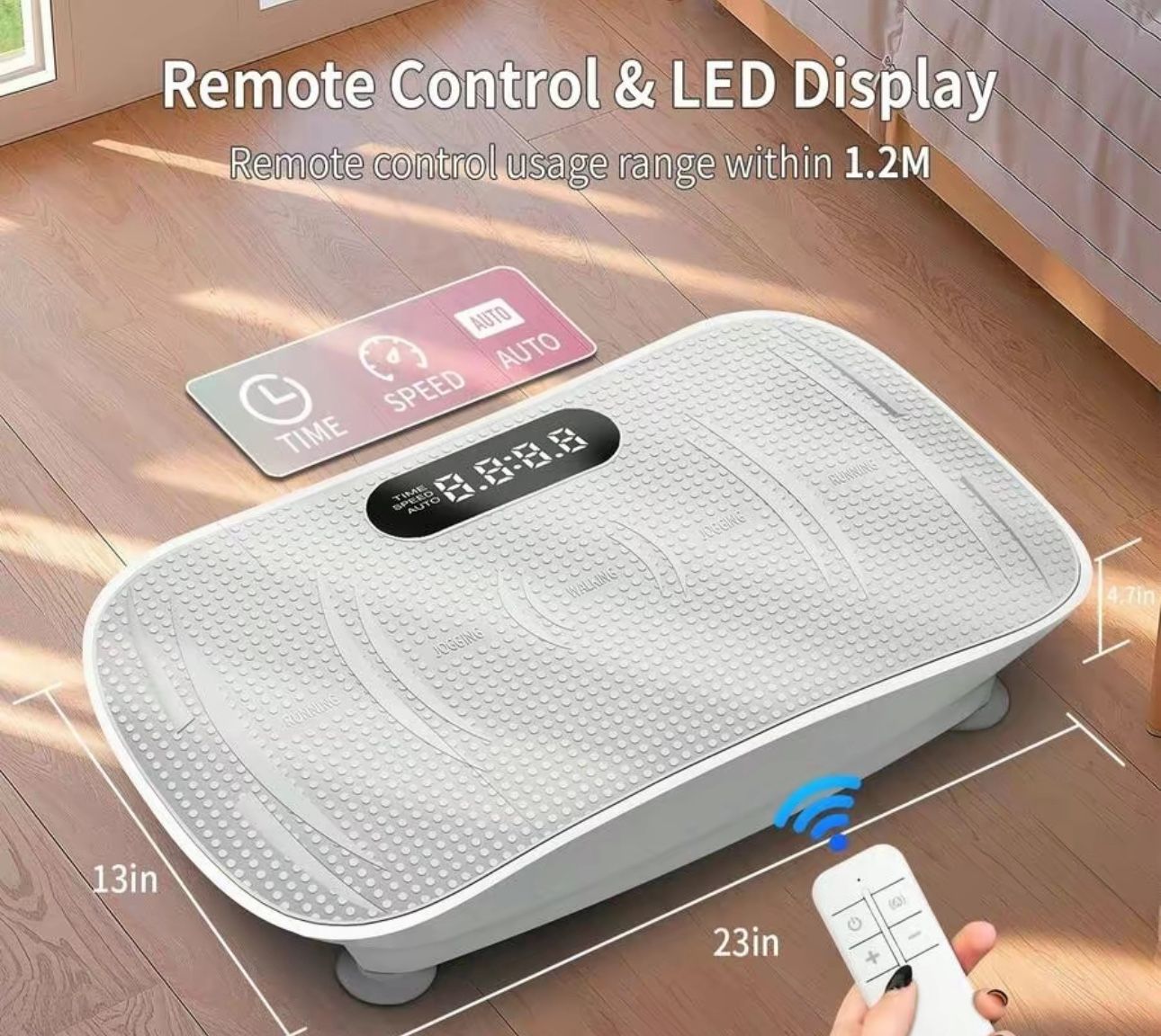 ZenActive Vibration Plate, a whole-body exercise machine.