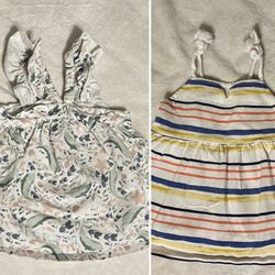Tommy Bahama Sea Life Dress & Multicolored Striped Dress Infant size 18months (2-for-1 price)