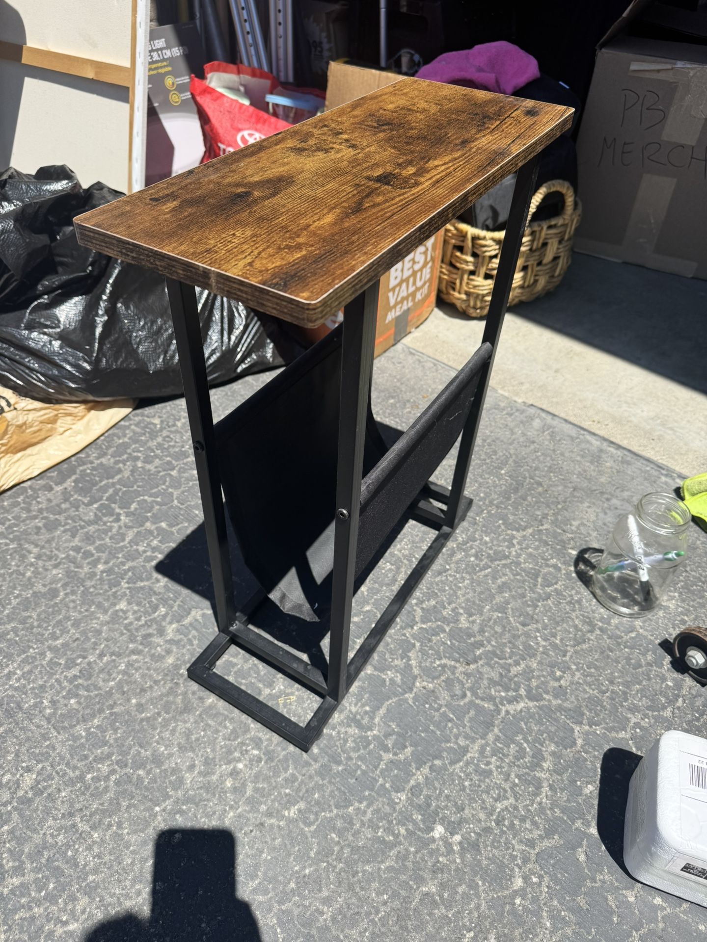 Slim Side Table/book Holder