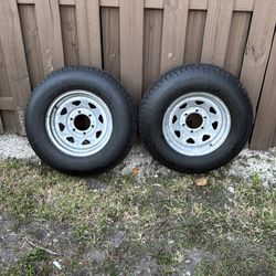 Trailer tires  with rims  225 75 15
