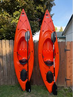 2 Lifetime 11ft Kayaks Set - 300$ for both