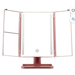 LED Trifold Makeup Mirror