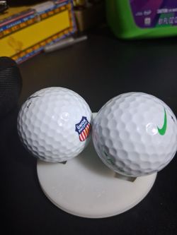 Used Golf Balls – Nike and Union Pacific Logo