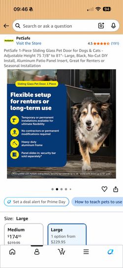 Doggy door for sliding door