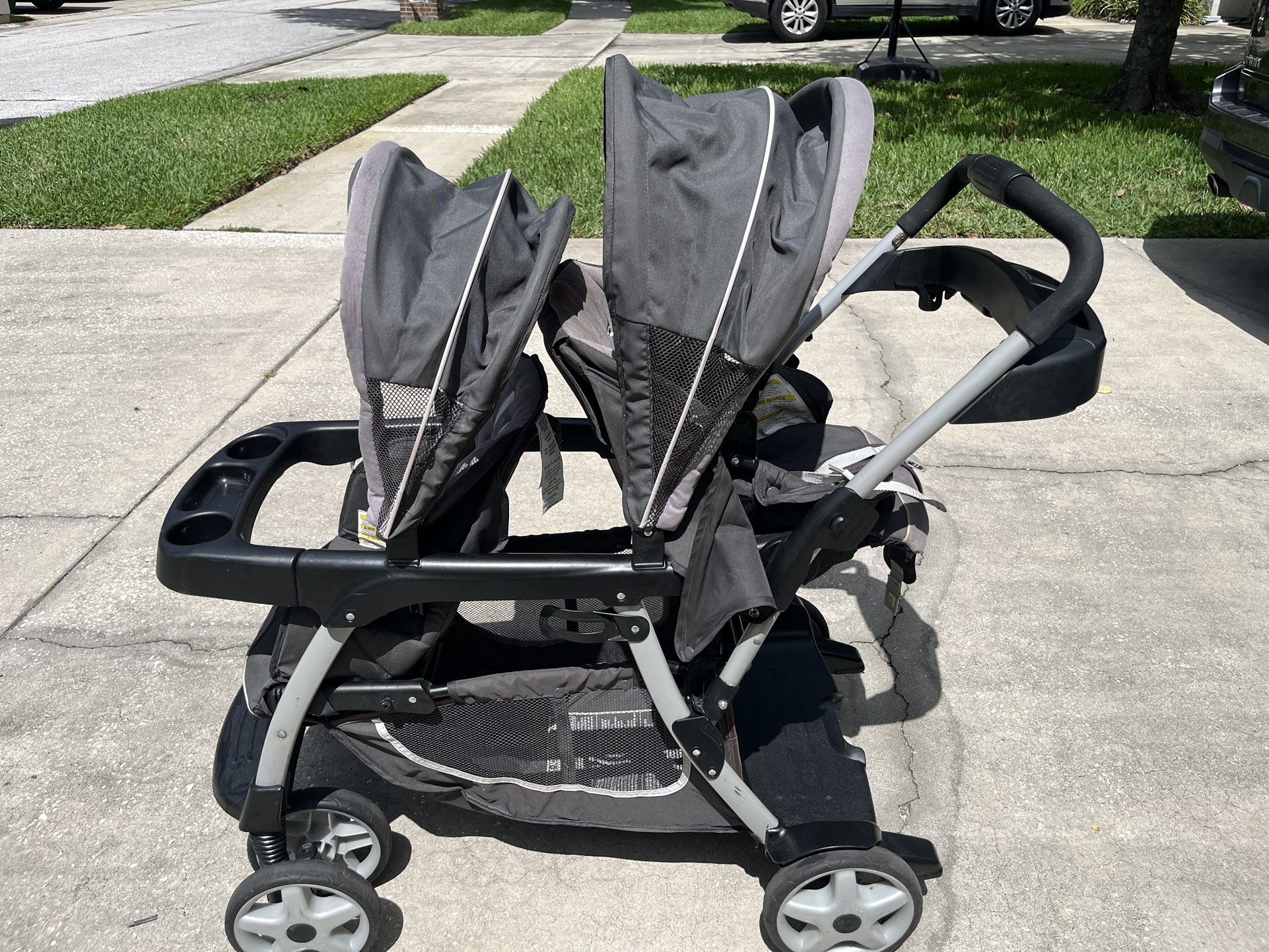 Graco Duo Double Stroller Tandem Foldable Stroller For 2 