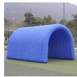 Large Blue Inflatable Tunnel
