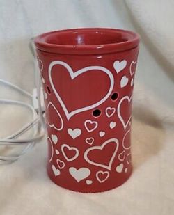Scentsy "I Heart You" Red St. Valentine's Day Full-Size Wax Warmer 