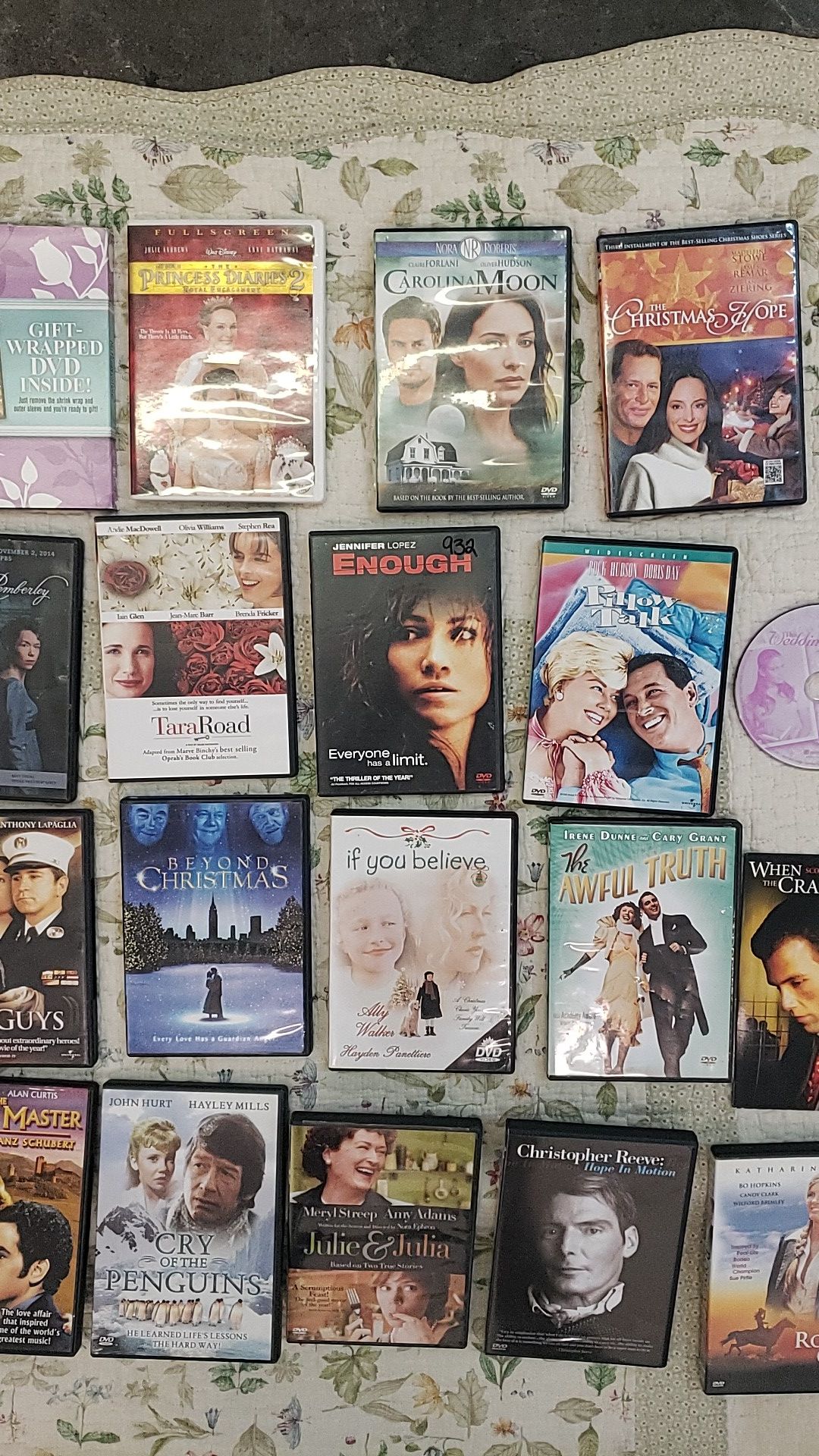 SET OF ROMANCE AND CHRISTMAS MOVIES**GREAT GIFT IDEA