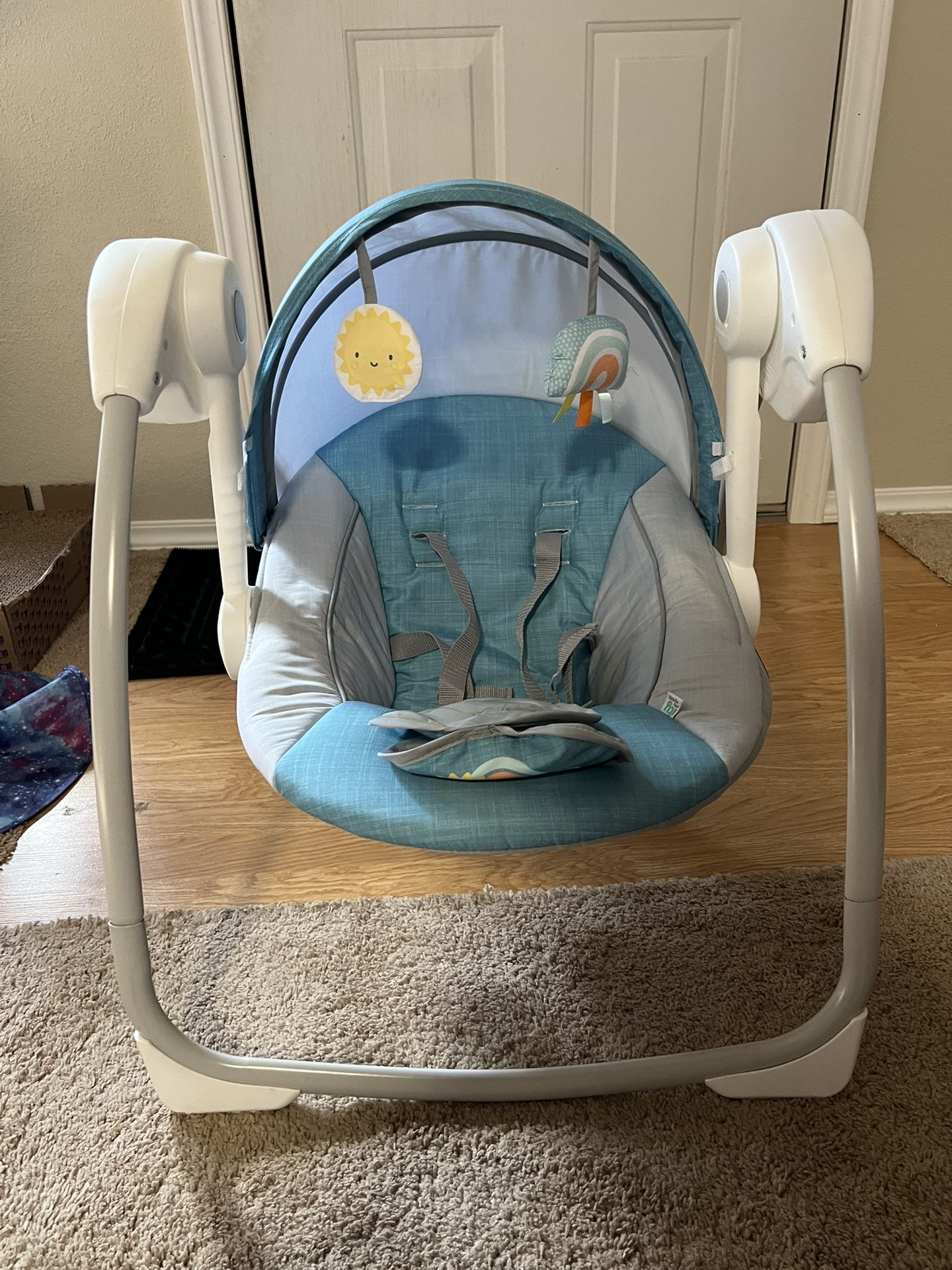 For Sale: Gently Used Infant Swing – Perfect for Soothing Your Baby! $30