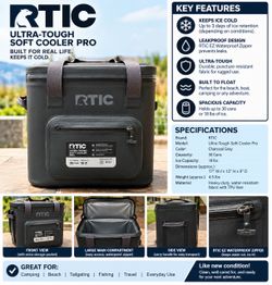 RTIC Ultra-Tough Soft Cooler Pro 30 Can