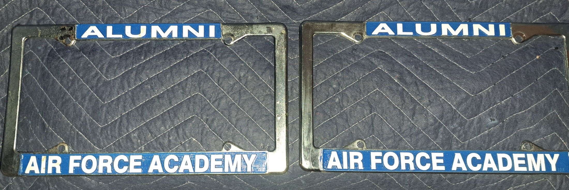 Vintage Air Force Academy License Plate Frame s Metal