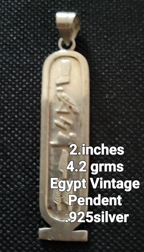 Egypt Silver Pendant See Pics